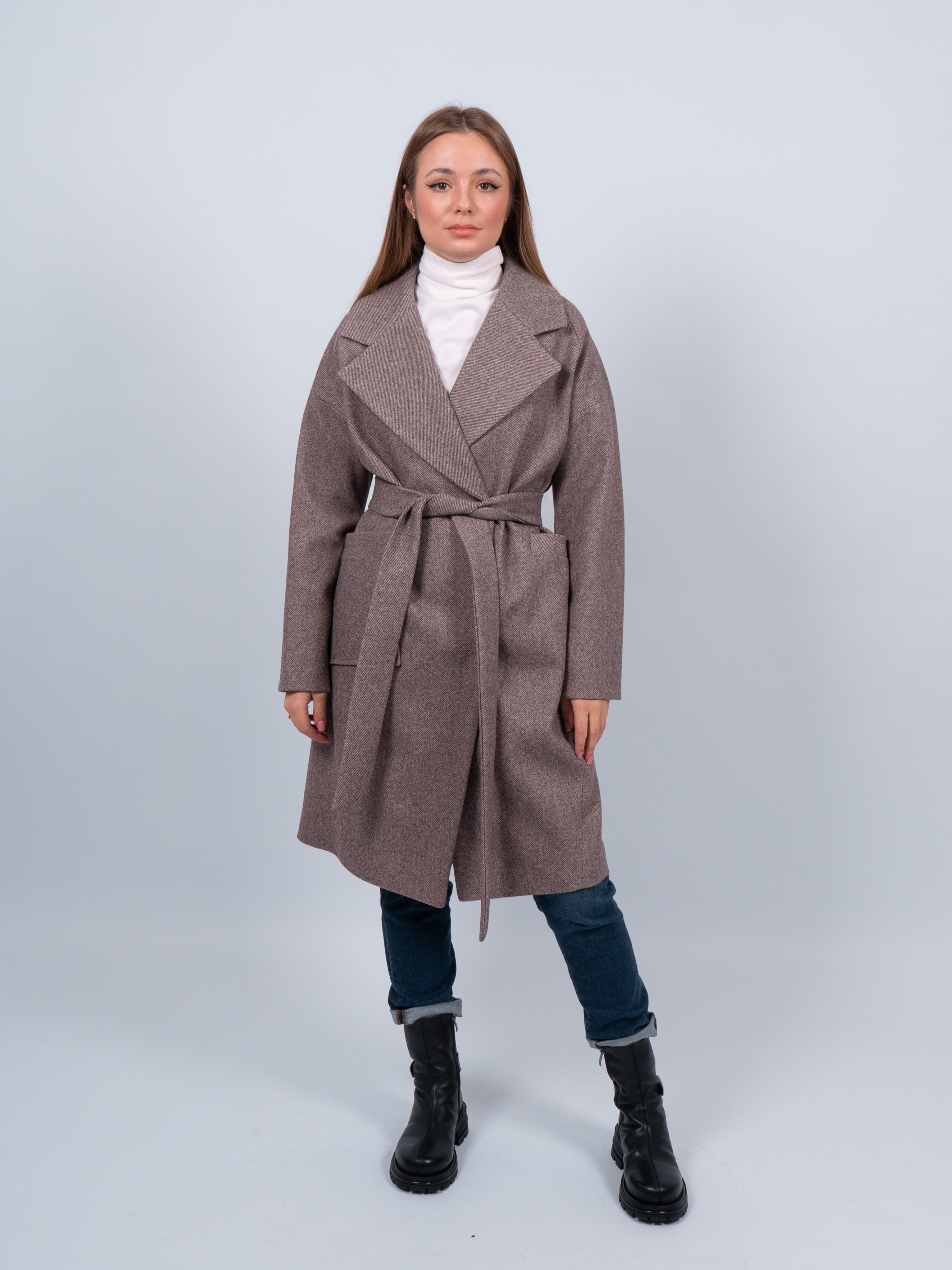 

Пальто женское 365 clothes KR-291-рубчик коричневое 48 RU, Коричневый, KR-291-рубчик