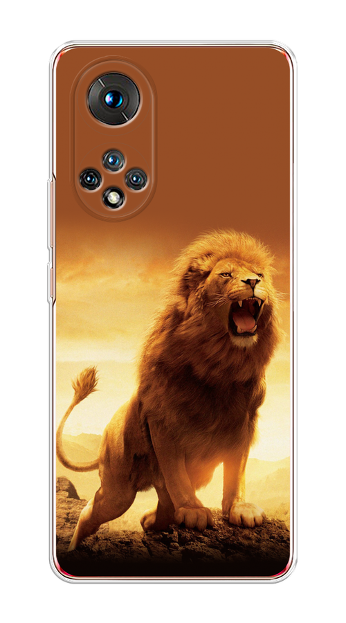 

Чехол на Huawei Honor 50 "Львиный рык", Коричневый;желтый;оранжевый, 6105450-1