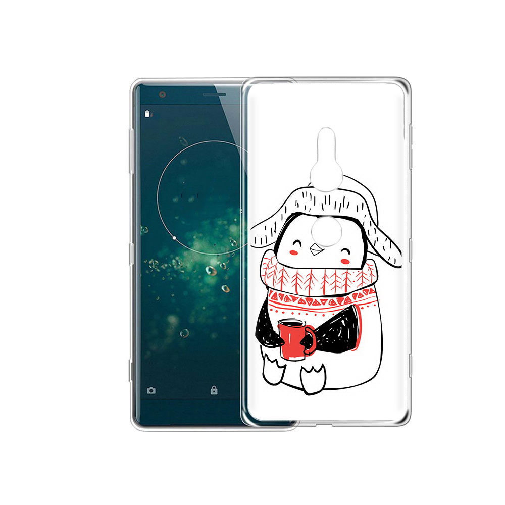 

Чехол MyPads Tocco для Sony Xperia XZ2 Милый пингвин, Прозрачный, Tocco