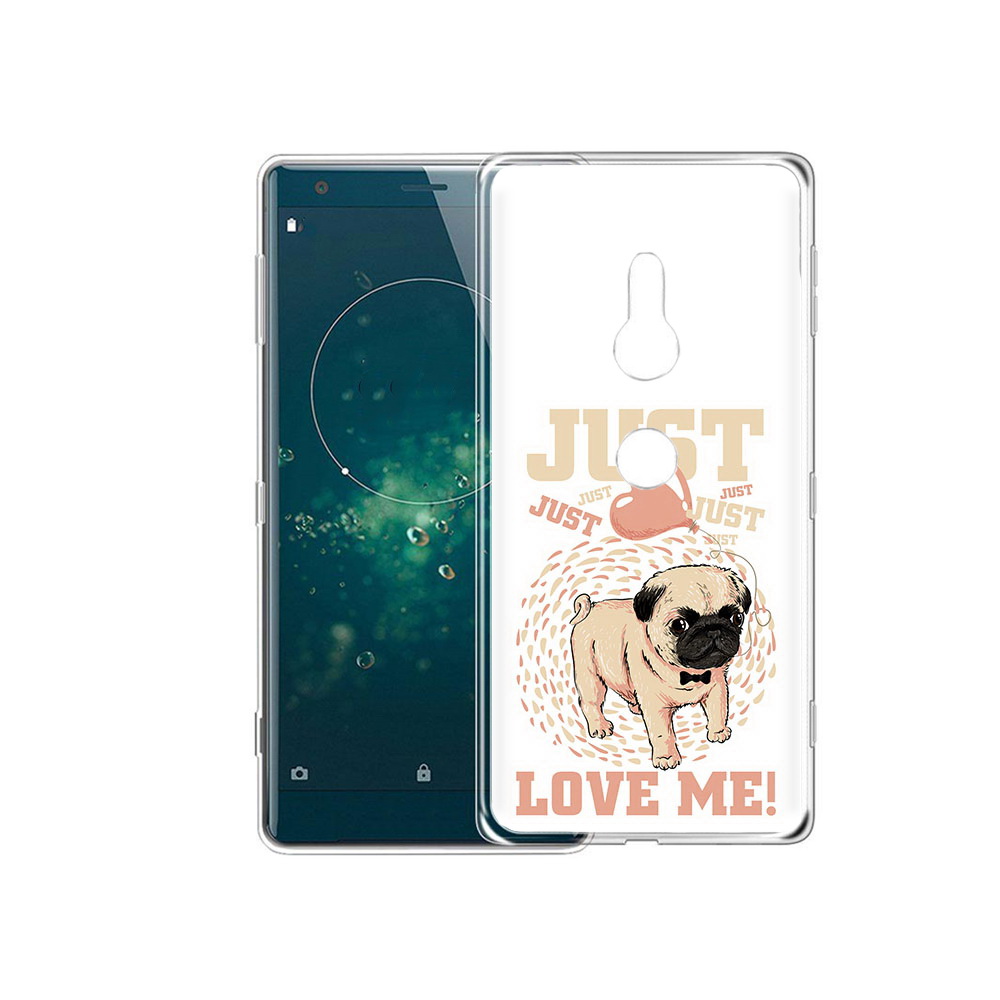 

Чехол MyPads Tocco для Sony Xperia XZ2 Люби меня, Прозрачный, Tocco