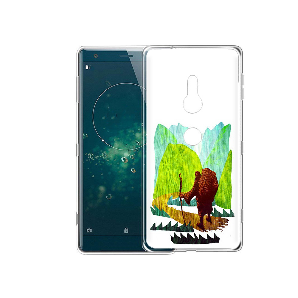 Чехол MyPads Tocco для Sony Xperia XZ2 Лесная тропа