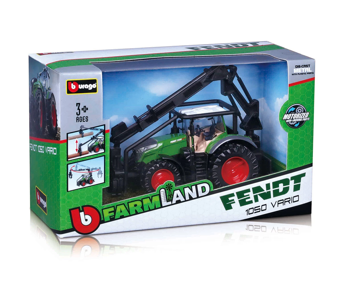 Трактор коллекционный Bburago Fendt 1050 Vario 18-31680 зеленый спецтехника siku трактор fendt 1050 vario 3287