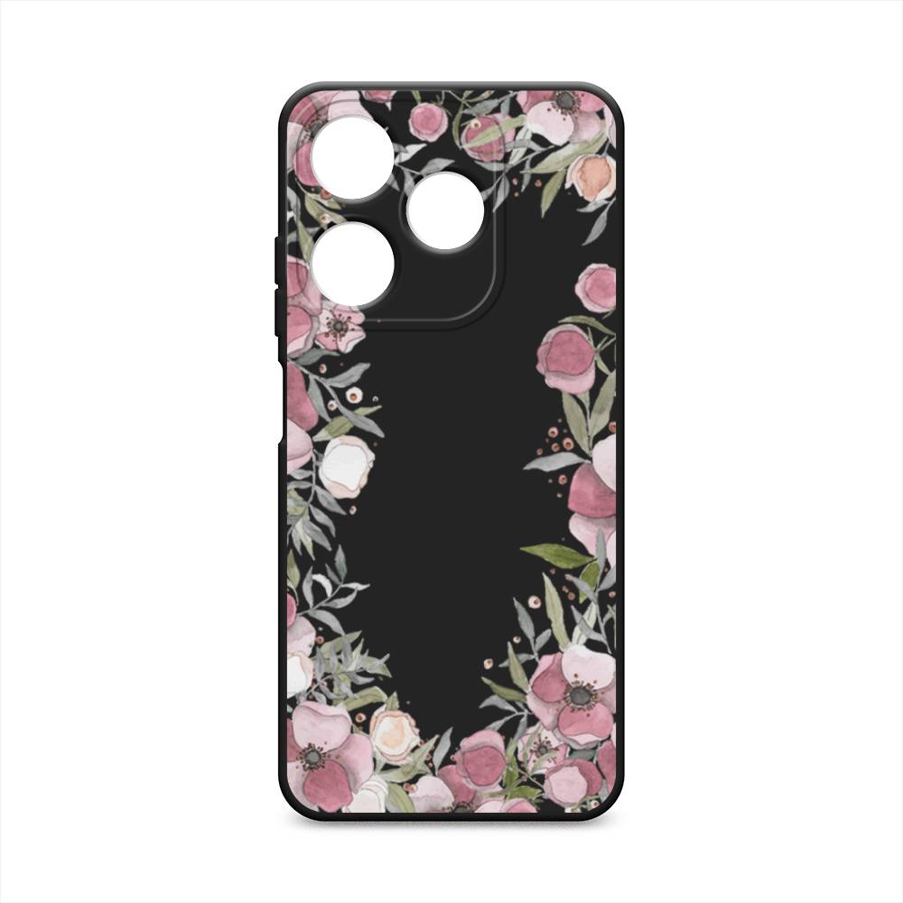 

Чехол Awog на Tecno Spark 10C "Розовая цветочная рамка", Розовый;зеленый, 303652-1