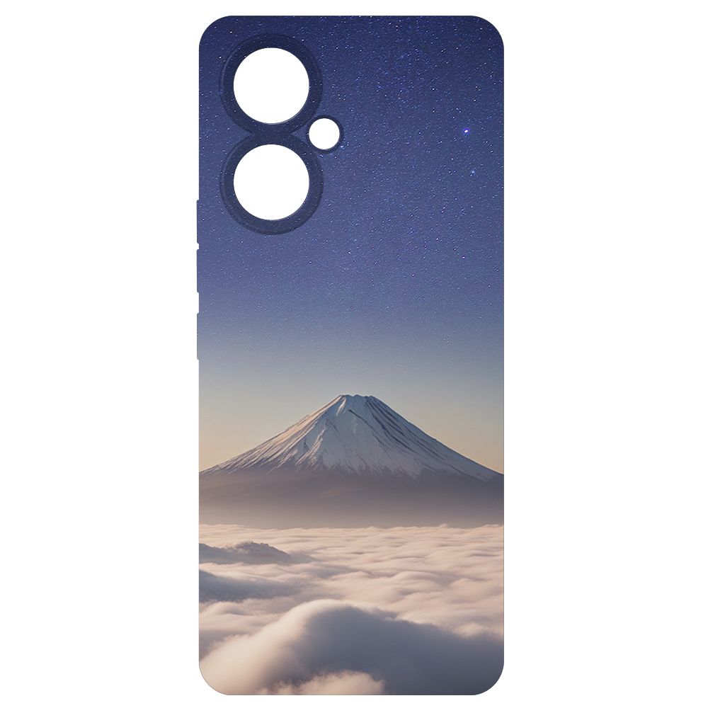 

Чехол-накладка Krutoff Soft Case Япония, Фудзияма для TECNO Camon 19 черный