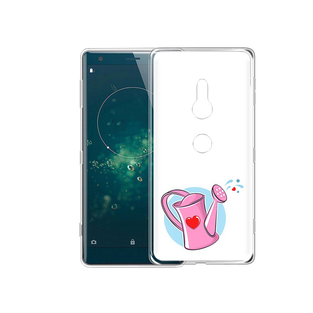 

Чехол MyPads Tocco для Sony Xperia XZ2 Лейка любви 14 февраля, Прозрачный, Tocco
