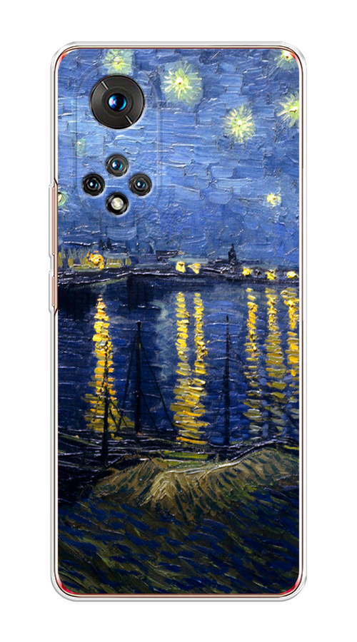 

Чехол на Honor 50/Nova 9 "Звездная ночь над Роной", Синий;желтый, 6105450-4