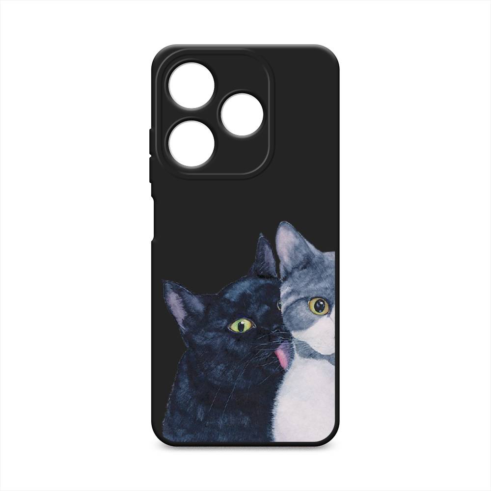 

Чехол Awog на Tecno Spark 10C "Кошачья любовь", Синий, 303652-1