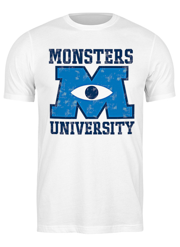 

Футболка мужская Printio Monsters university белая L, Белый, Monsters university