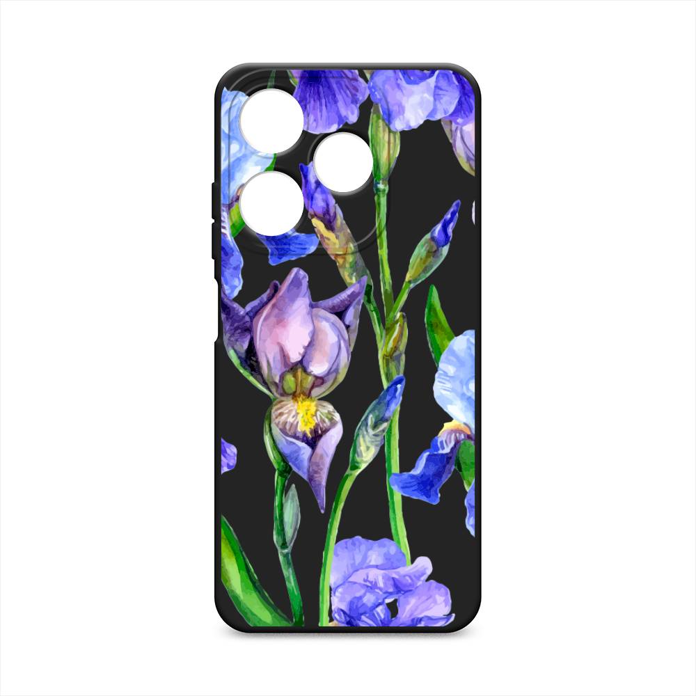 

Чехол Awog на Tecno Spark 10C "Синие ирисы", Фиолетовый;голубой;зеленый, 303652-1