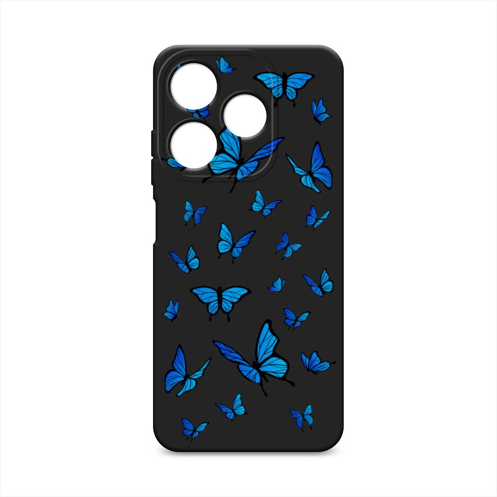 

Чехол Awog на Tecno Spark 10C "Синие бабочки", Синий;белый, 303652-1