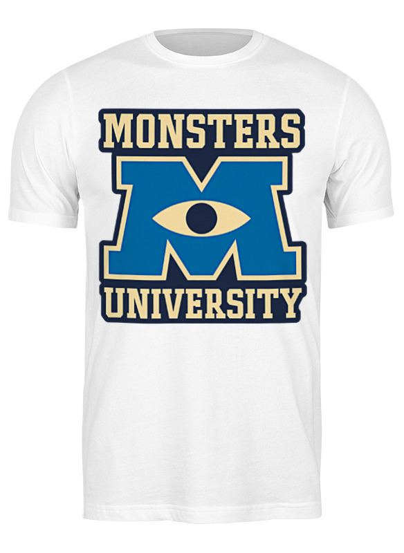 

Футболка мужская Printio Monsters university белая L, Белый, Monsters university