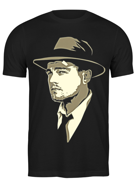 

Футболка мужская Printio Leonardo dicaprio черная L, Черный, Leonardo dicaprio