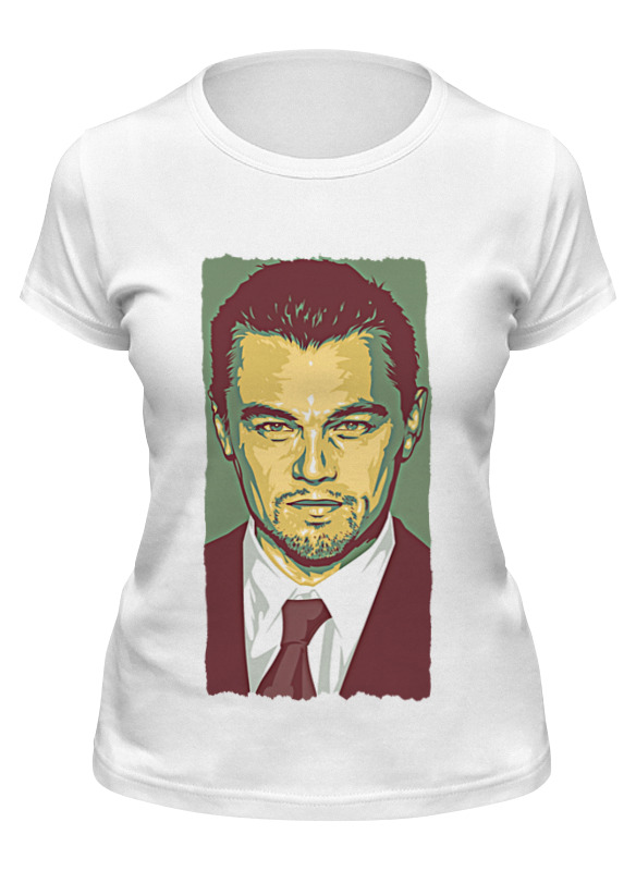 

Футболка женская Printio Leonardo dicaprio белая L, Белый, Leonardo dicaprio