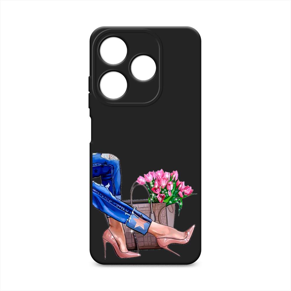 

Чехол Awog на Tecno Spark 10C "Каблучки", Синий, 303652-1