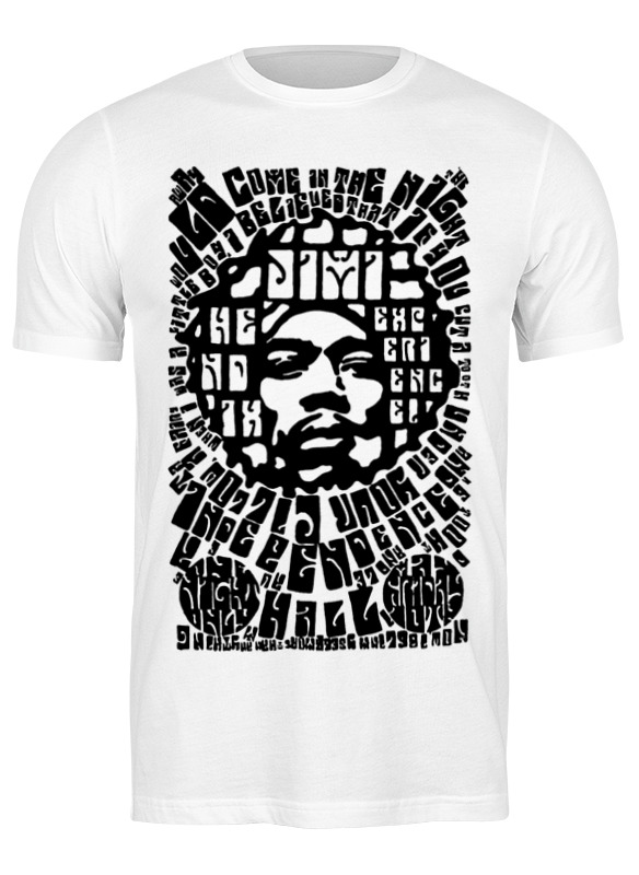 

Футболка мужская Printio Jimi hendrix белая L, Белый, Jimi hendrix