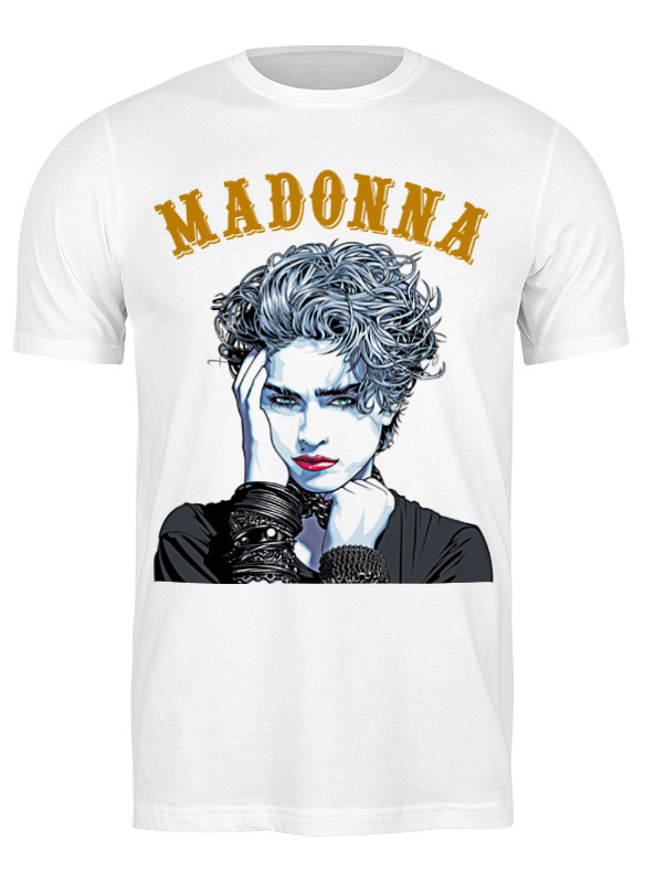 

Футболка мужская Printio Madonna белая L, Белый, Madonna