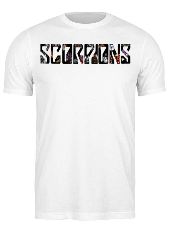 

Футболка мужская Printio Scorpions band белая L, Белый, Scorpions band