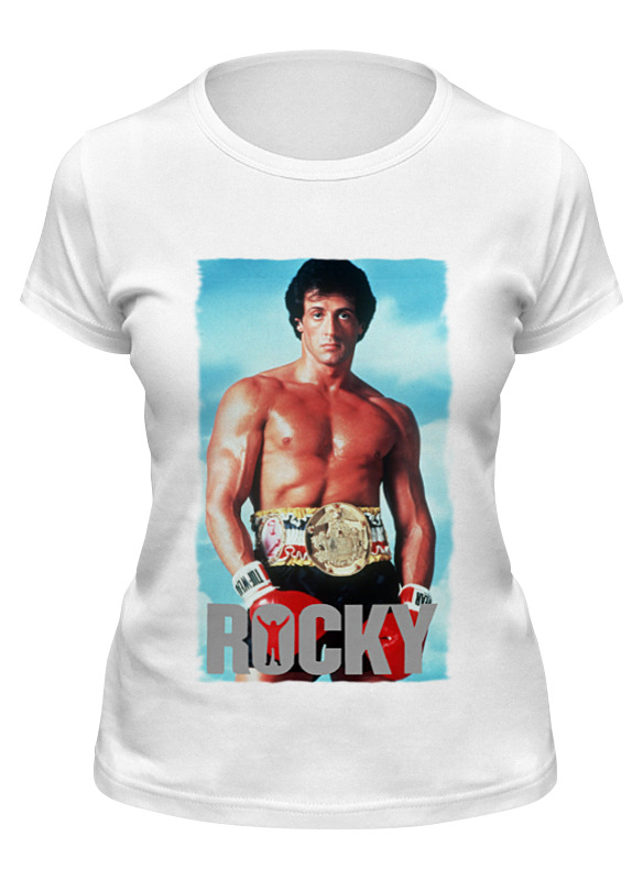 

Футболка женская Printio Rocky balboa белая L, Белый, Rocky balboa