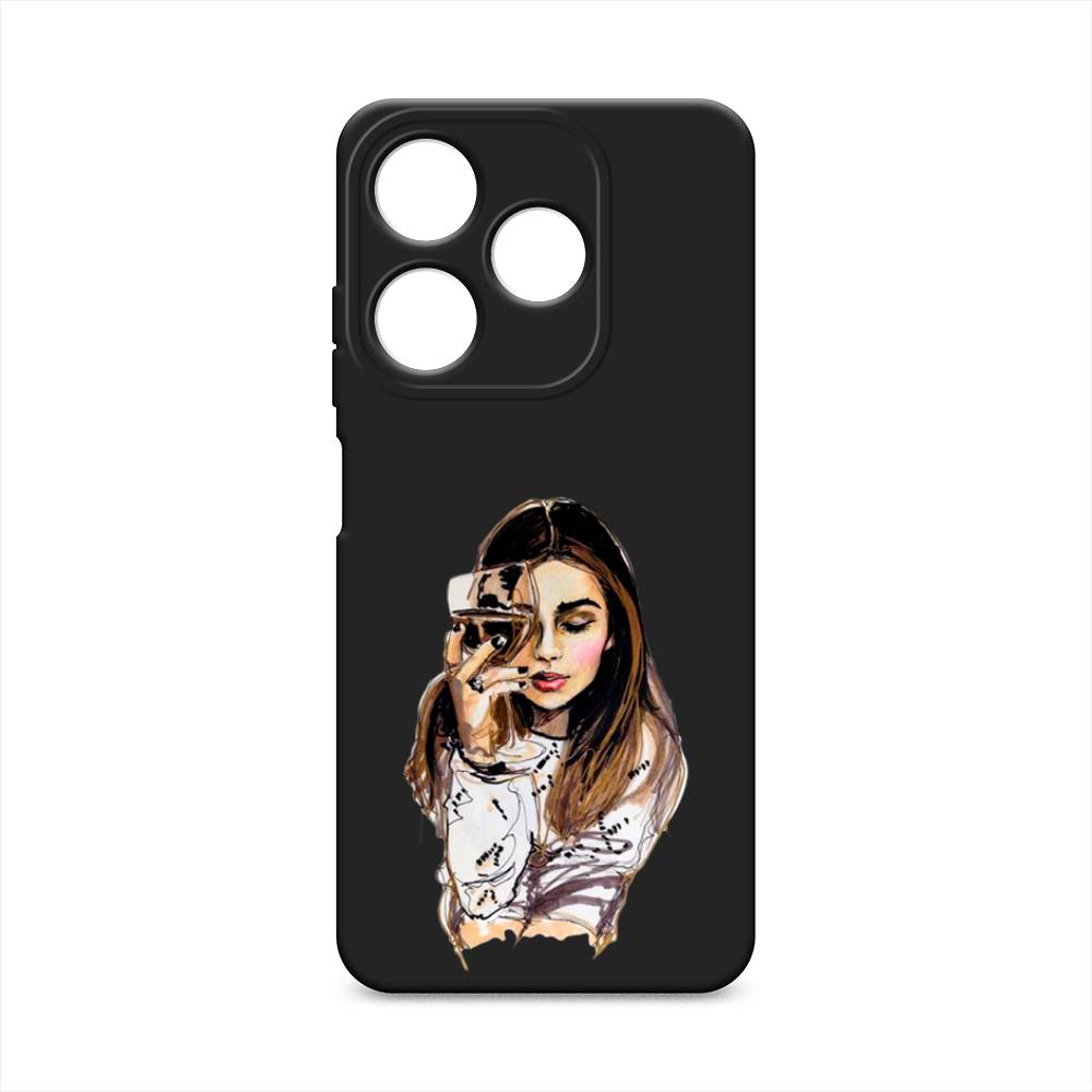 

Чехол Awog на Tecno Spark 10C "Девушка с бокалом", Бежевый;коричневый;белый, 303652-1