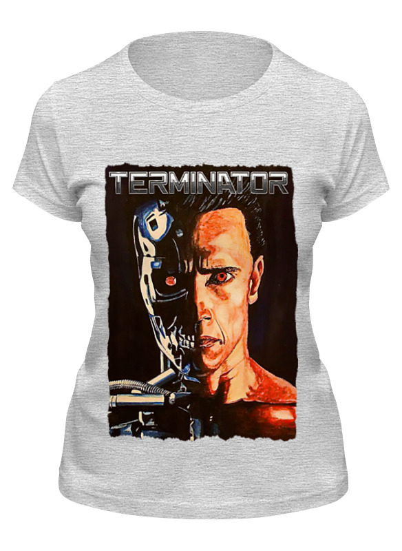 

Футболка женская Printio Terminator серая L, Серый, Terminator