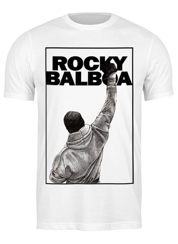 

Футболка мужская Printio Rocky balboa белая L, Белый, Rocky balboa