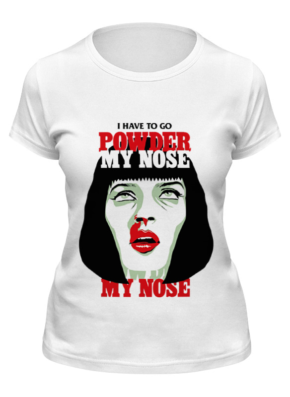 

Футболка женская Printio Мия уоллес (ума турман) белая L, Белый, Мия уоллес (ума турман)