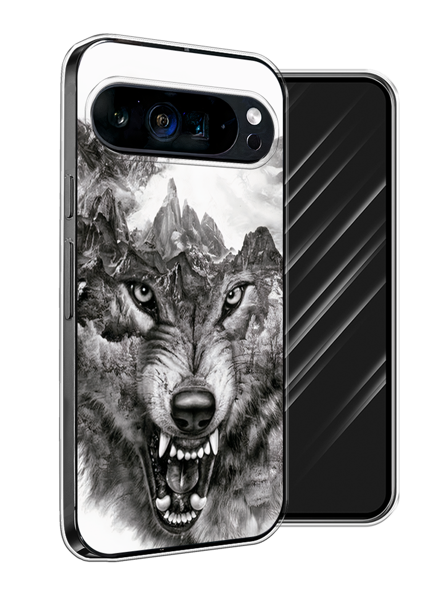 

Чехол Awog на Google Pixel 9 Pro XL "Волк в горах", Серый;белый;бежевый, 272150-1
