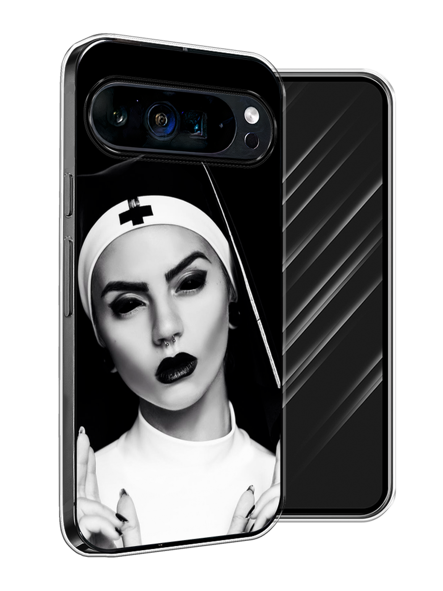

Чехол Awog на Google Pixel 9 Pro XL "Черная монашка", Серый;черный, 272150-1