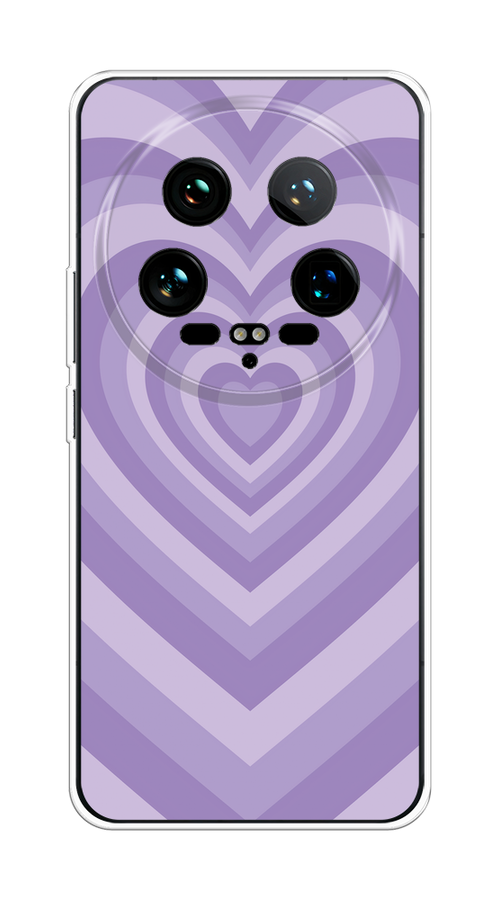 

Чехол на Xiaomi 14 Ultra "Violet heart latte", Фиолетовый, 321850-1