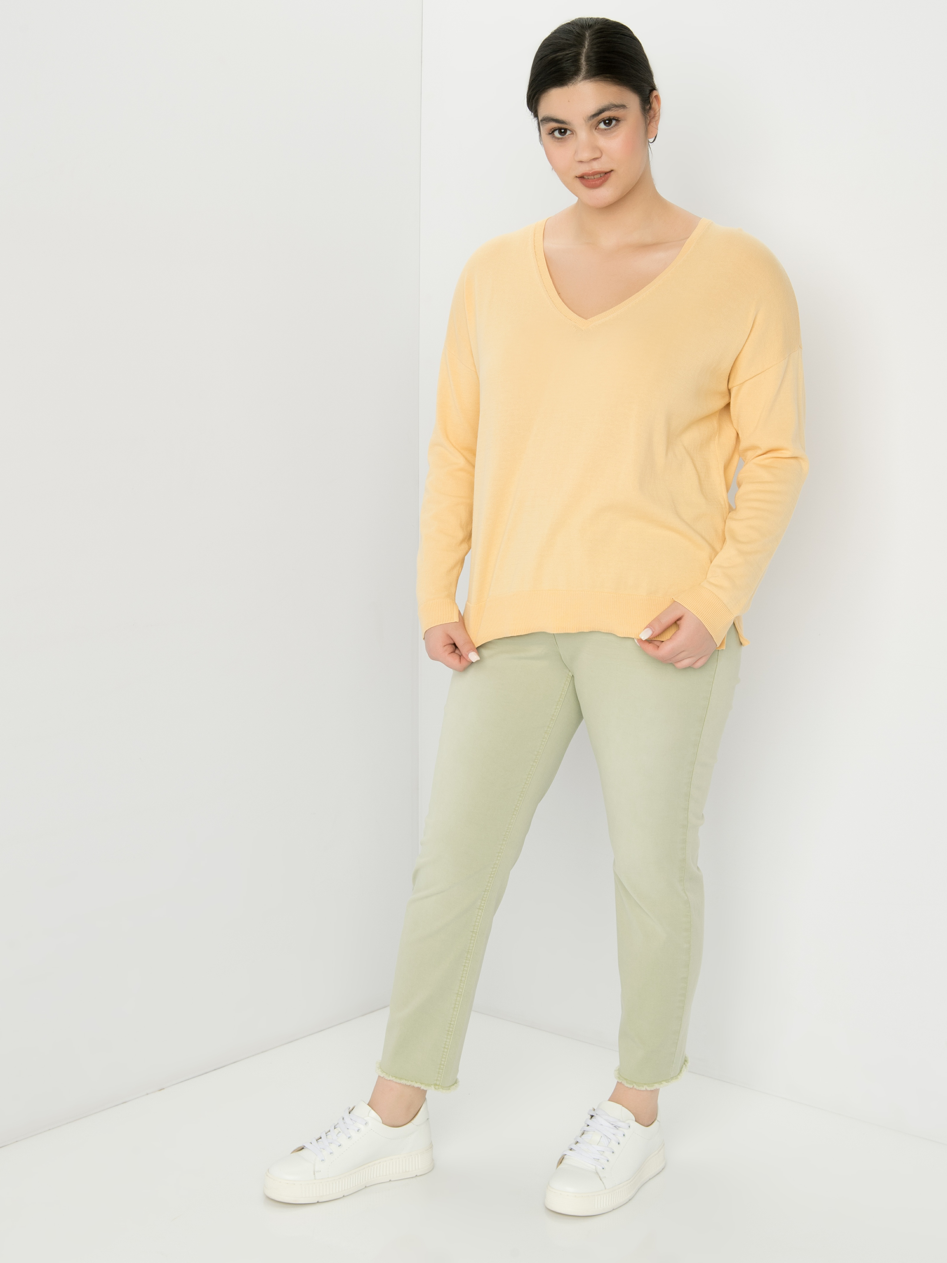 

Джемпер женский SAMOON by GERRY WEBER 872016-25018-4180 желтый 48, 872016-25018-4180