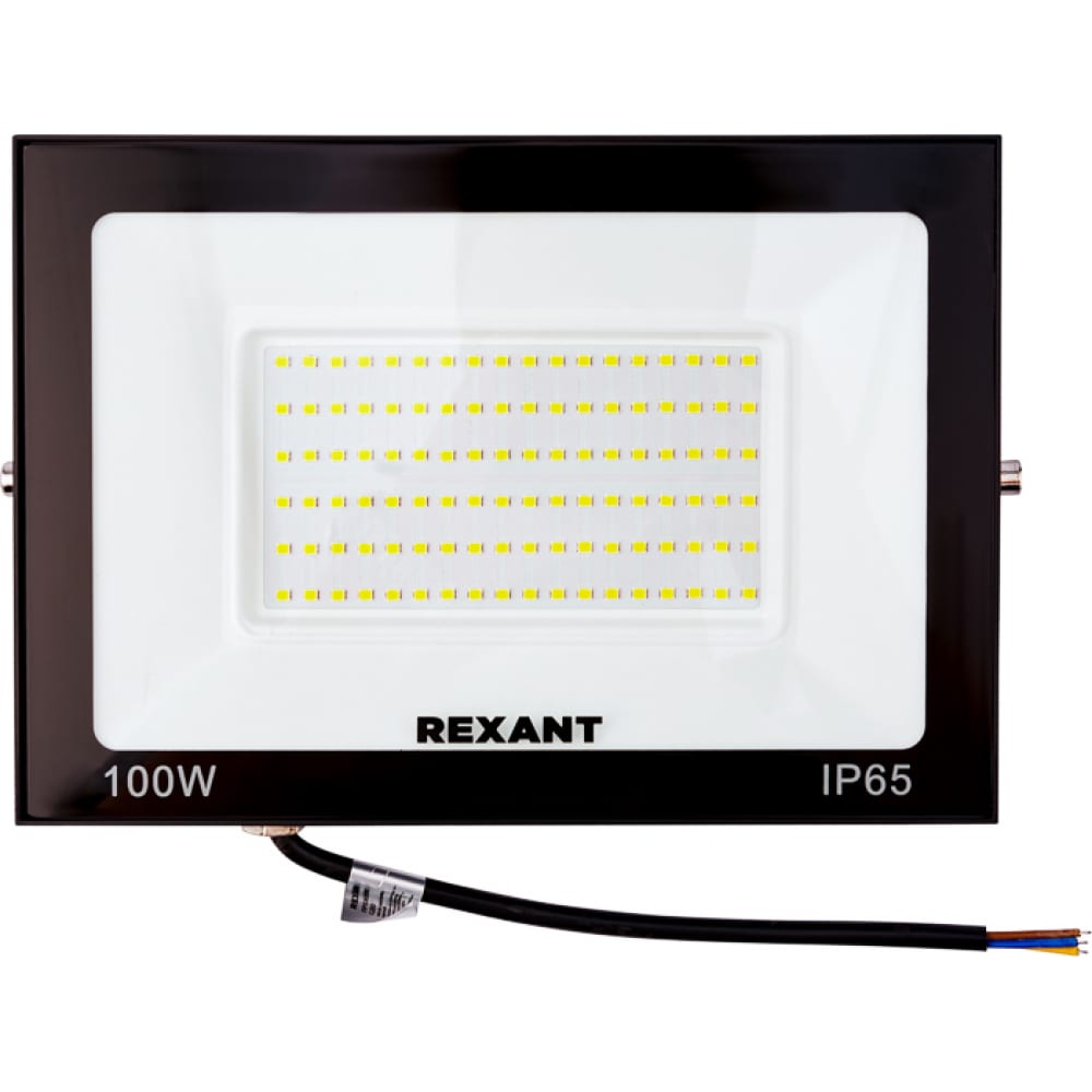 Светодиодный прожектор REXANT LED 100 Вт 8000 Лм 4000 K черный корпус 605-034