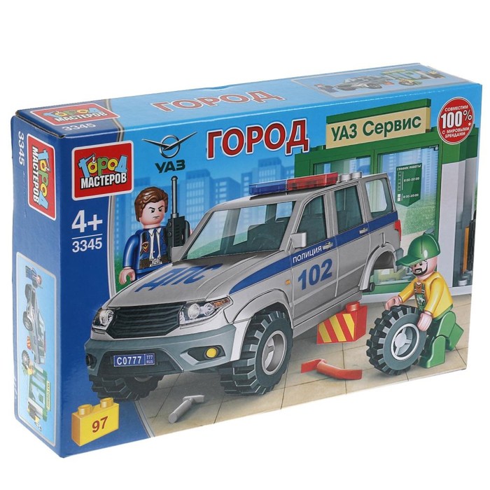 

Конструктор "УАЗ Patriot Полиция в автосервисе", 97 дет. SB-3345