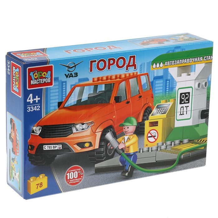

Конструктор "UAZ Patriot на заправочной станции", 78 дет. SB-3342