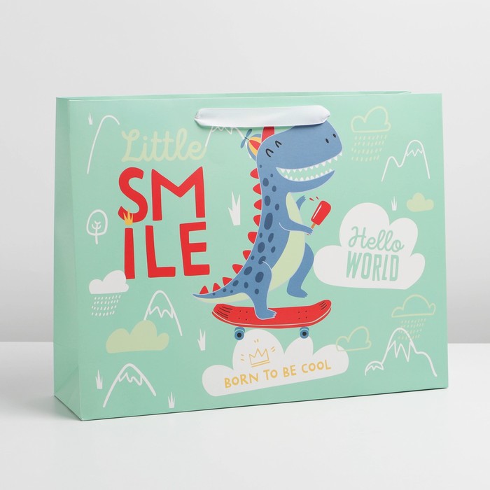 

Пакет Дарите Счастье Smile 40  31  11,5 см, Голубой