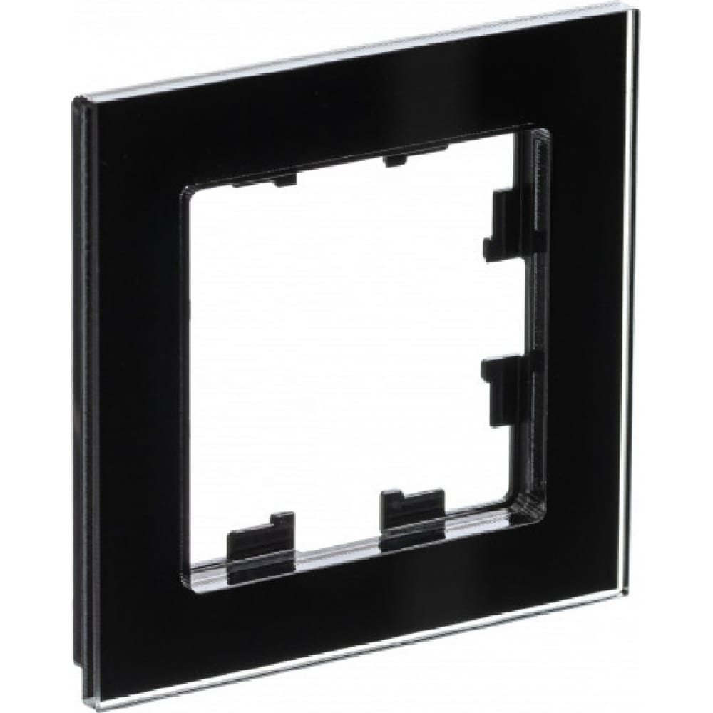 1-местная рамка Schneider Electric AtlasDesign NATURE стекло черный ATN321001