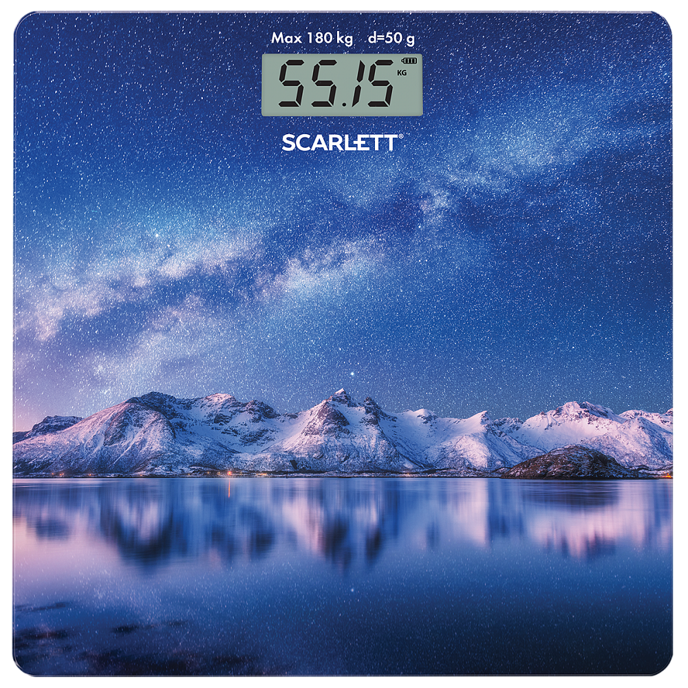 Весы напольные Scarlett SC-BS33E022 Blue весы напольные scarlett sc bs33e075 blue