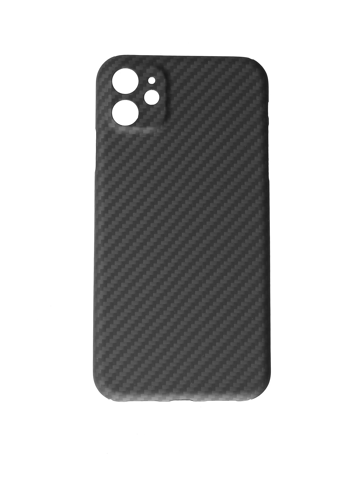 

Чехол Сarbon Fiber Case для iPhone 11 (черный)