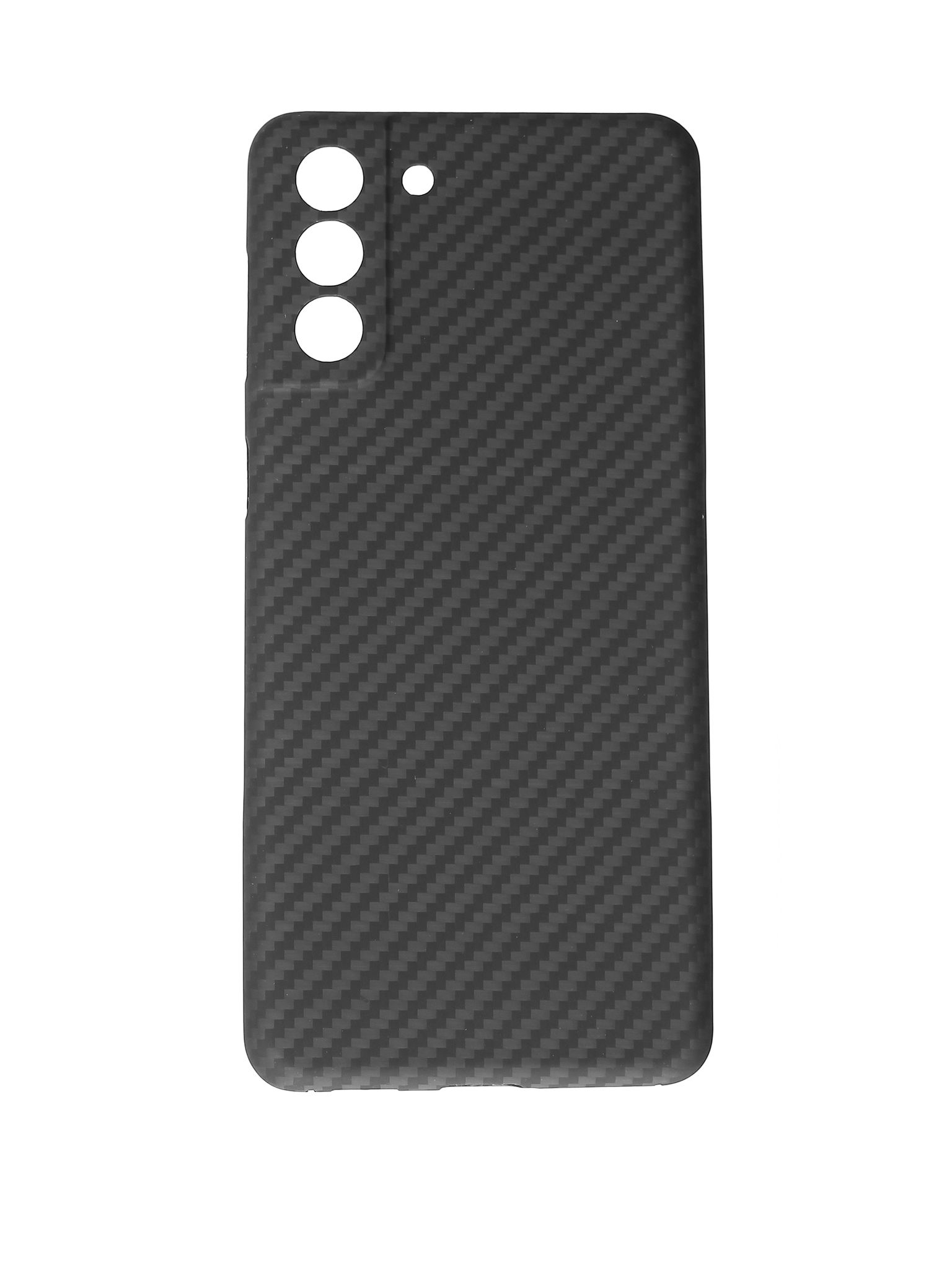 фото Чехол сarbon fiber case для samsung galaxy s21+ (черный) black panther