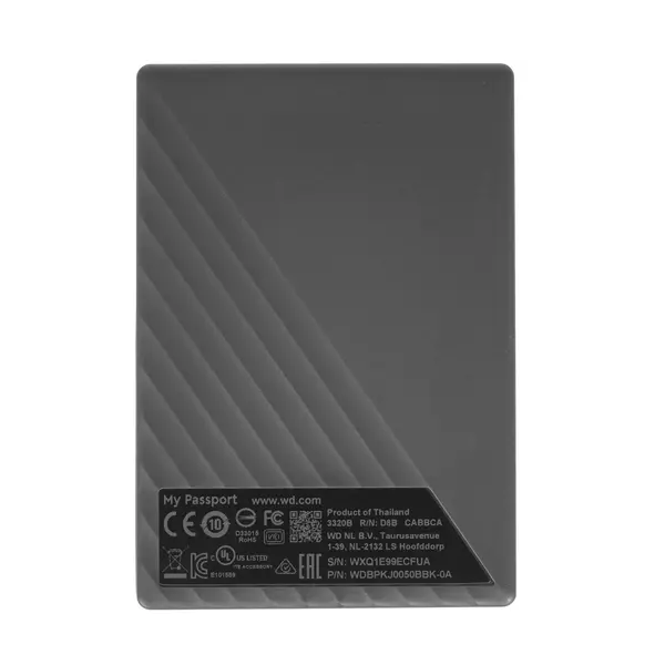 

Внешний жесткий диск WD My Passport 5 ТБ (WDBPKJ0050BBK-WESN), Черный, My Passport