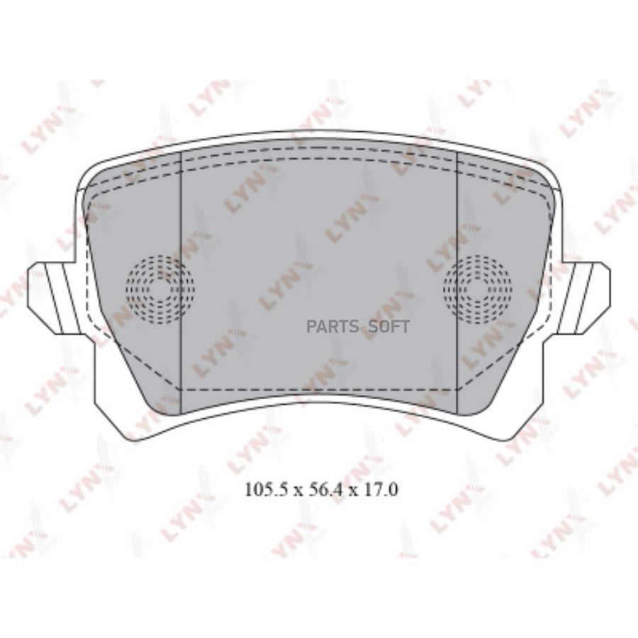 

Тормозные колодки LYNXauto задние для Volkswagen Passat, Tiguan 2007- BD8030, BD-8030 колодки тормозные задние VW Passat/Tiguan 1.6-3.2/1.4-2.0 07>