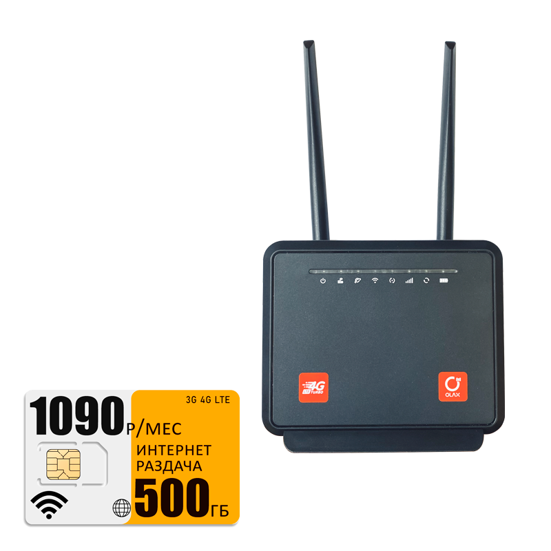 

Wi-Fi роутер Olax MC60 (komplekt-mc60-bee-500gb-pro-sb), MC60