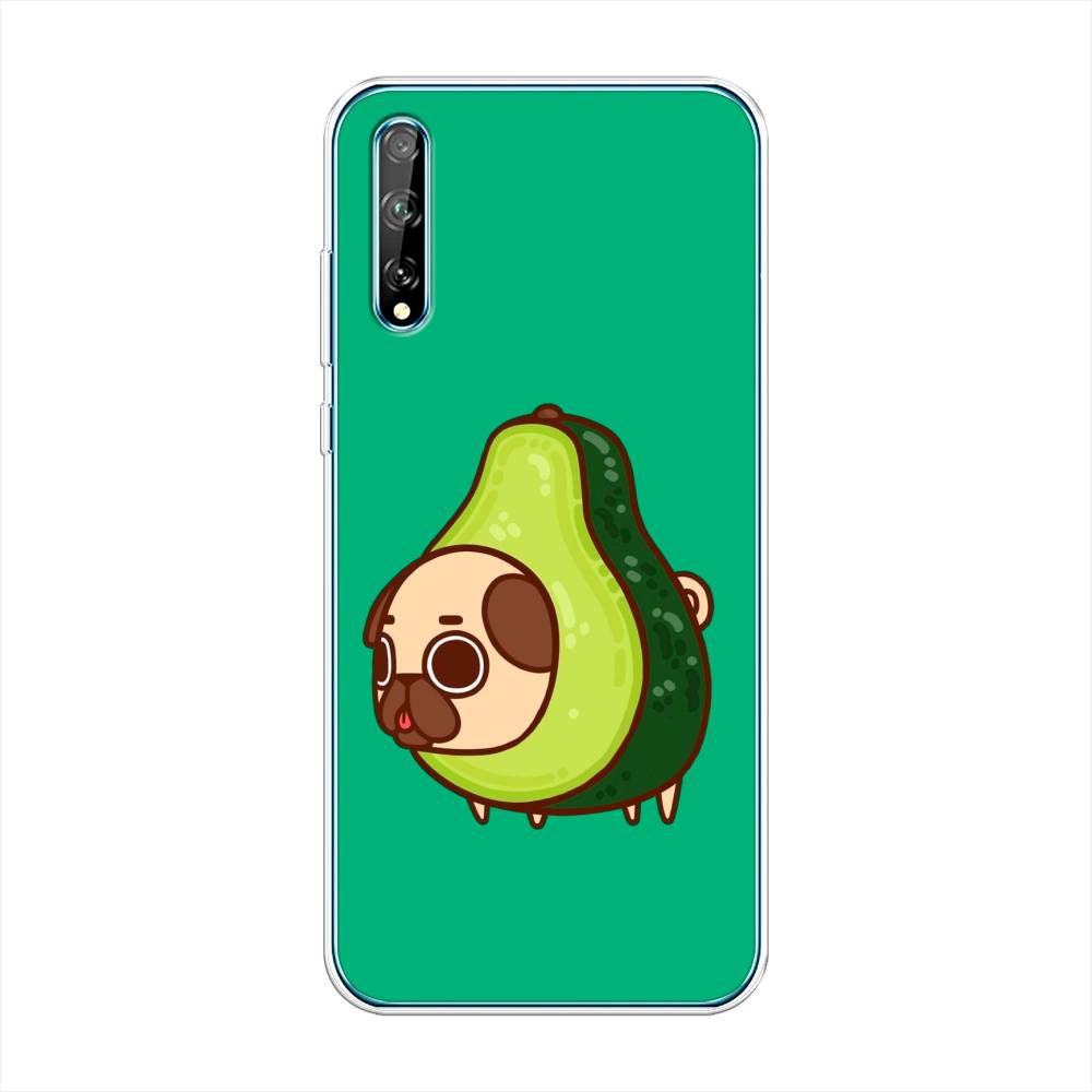 

Чехол на Huawei Y8p "Мопс авокадик", Зеленый, 6103450-1