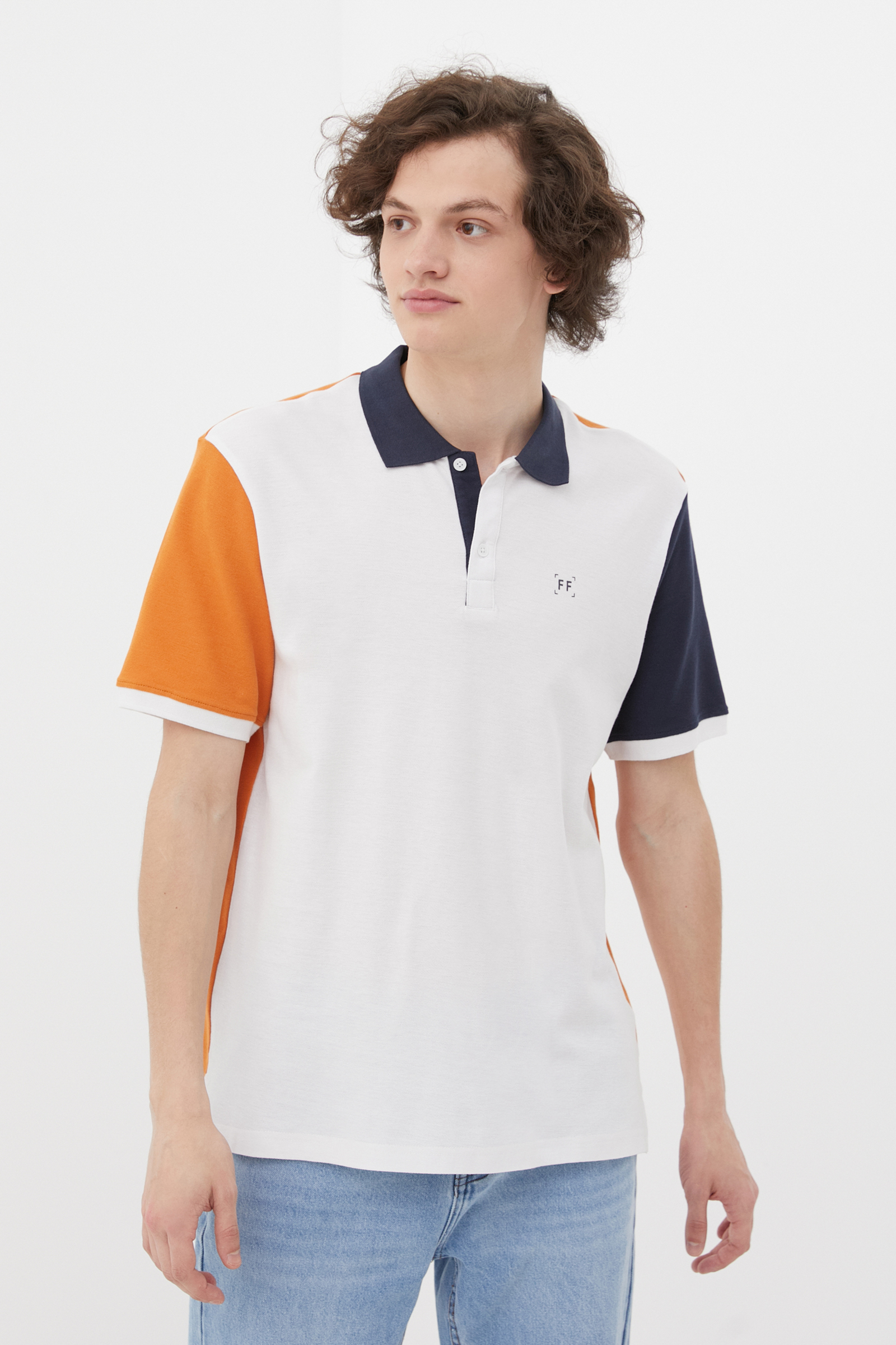 

Футболка мужская Finn Flare FSC23060 белая 3XL, FSC23060