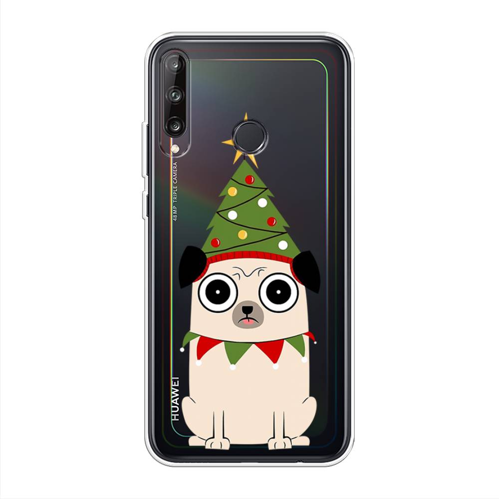 

Чехол на Huawei Y7p "Собачка с ёлочкой", Бежевый;красный;зеленый, 6103350-1