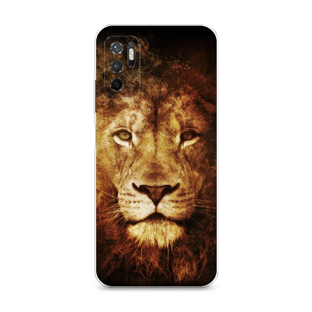 

Чехол на Xiaomi Redmi Note 11SE "Лев", Черный;коричневый;желтый, 315950-6