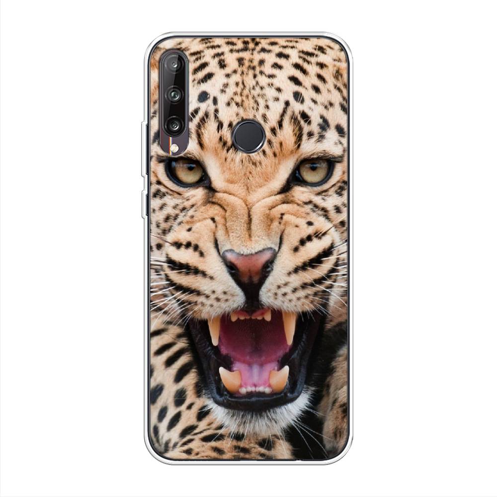 

Чехол на Huawei Y7p "Леопард 3d", Бежевый;черный, 6103350-6
