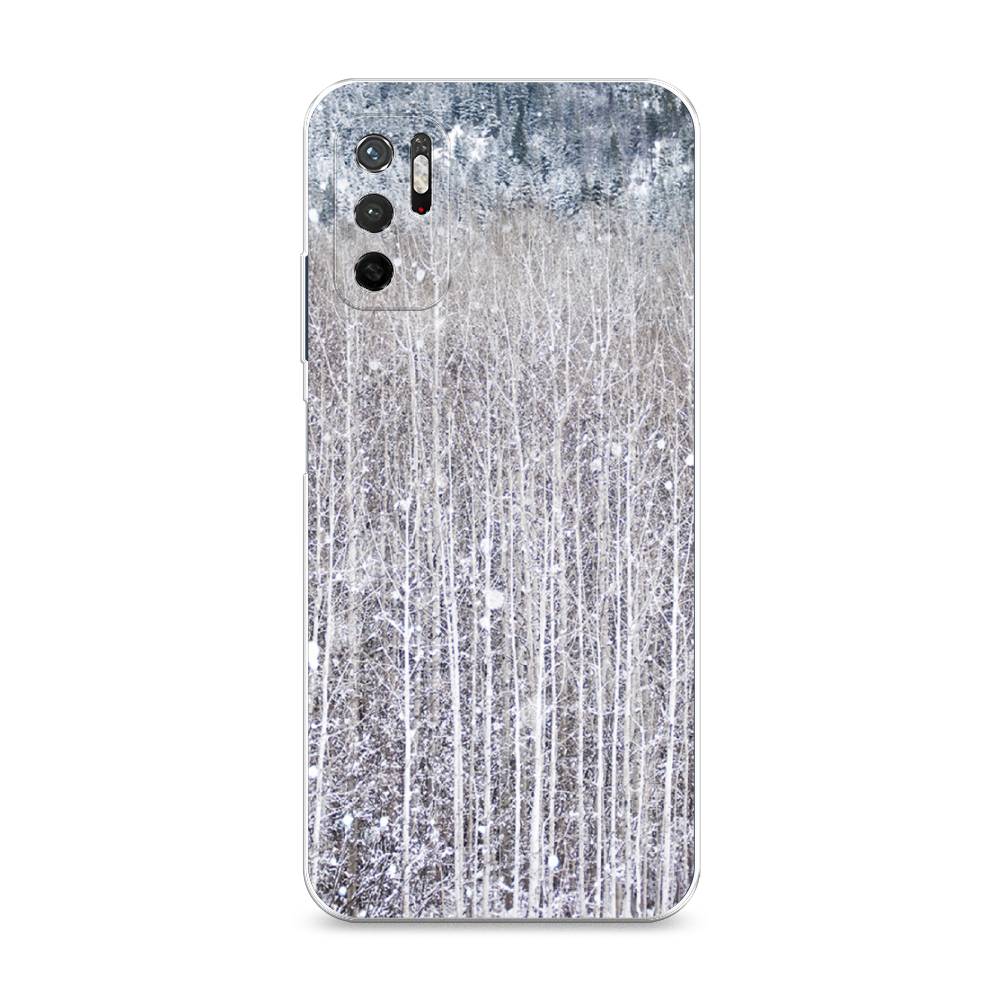 

Чехол на Xiaomi Redmi Note 11SE "Снежный лес", Бежевый;серый;белый, 315950-5