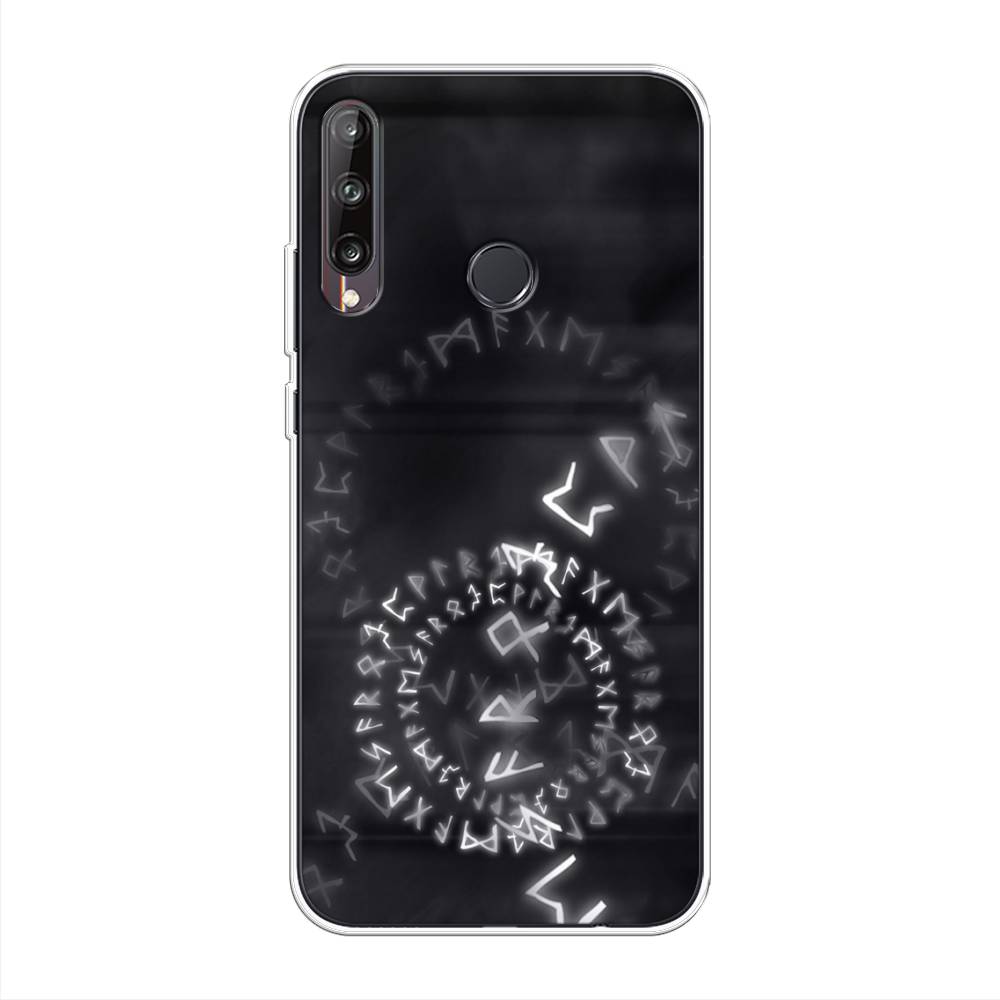 

Чехол на Huawei Y7p "Руны", Серый;черный, 6103350-3