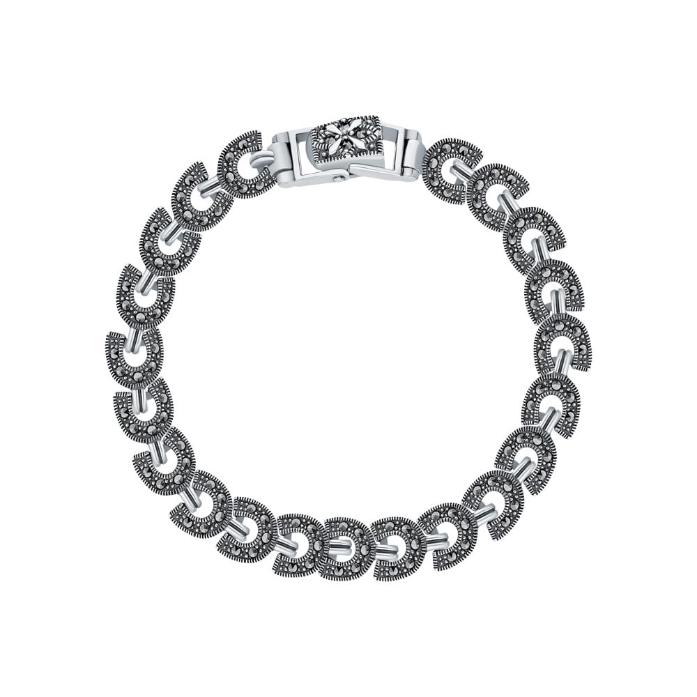 

Браслет из серебра с марказитом р. 19,5 Марказит BR275-363, BR275-363