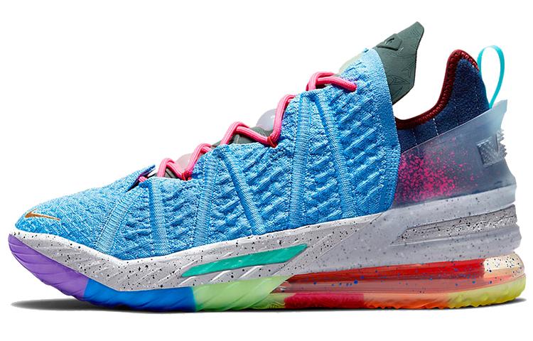

Кроссовки унисекс Nike LeBron 18 What The синие 42.5 EU, Синий, LeBron 18 What The